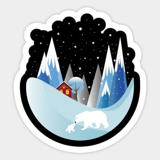 Snowing Sticker